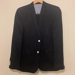 Linen/cotton Navy Blue suit.